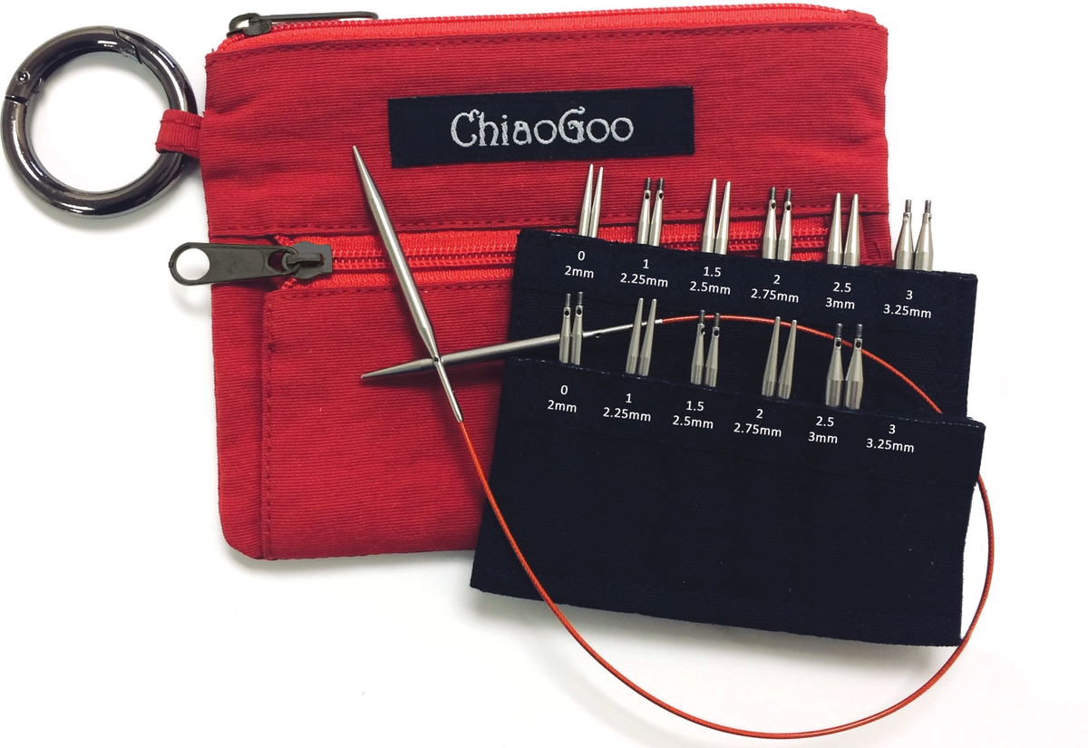 ChiaoGoo Twist Shorties Interchangeable Needle Set sizes 0-3