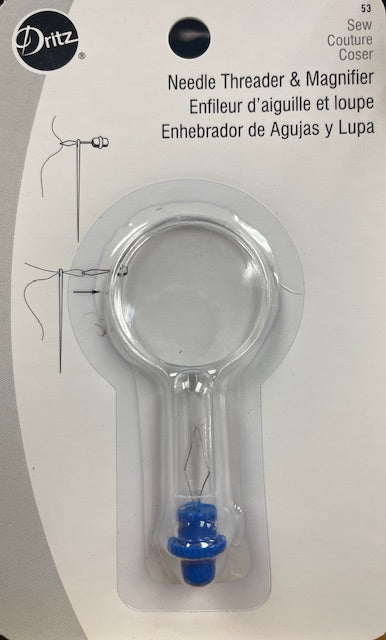 Dritz needle threader and magnifier