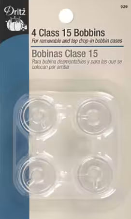 Dritz plastic bobbins class 15