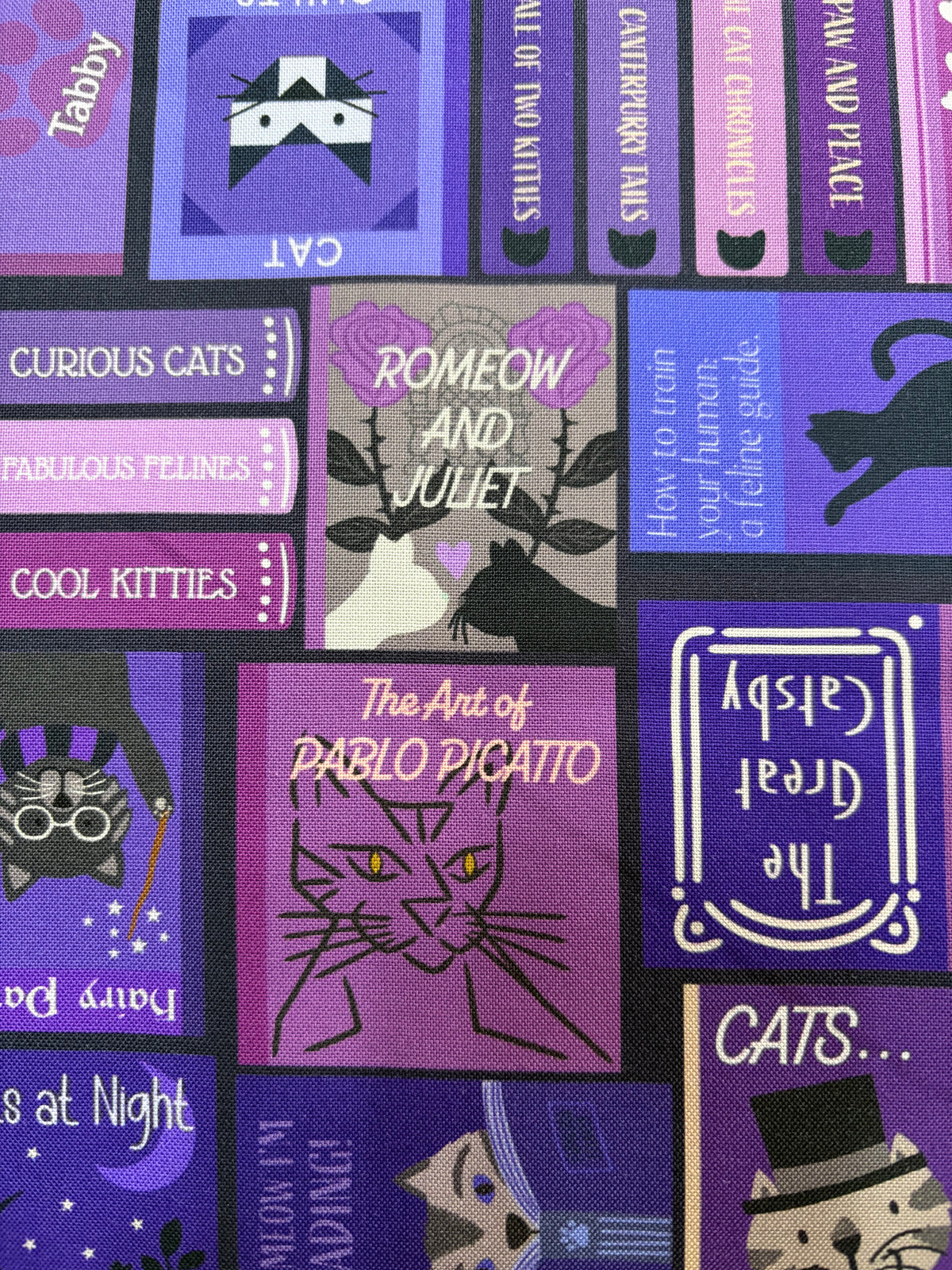 Lewis and Irene Cat book covers purple