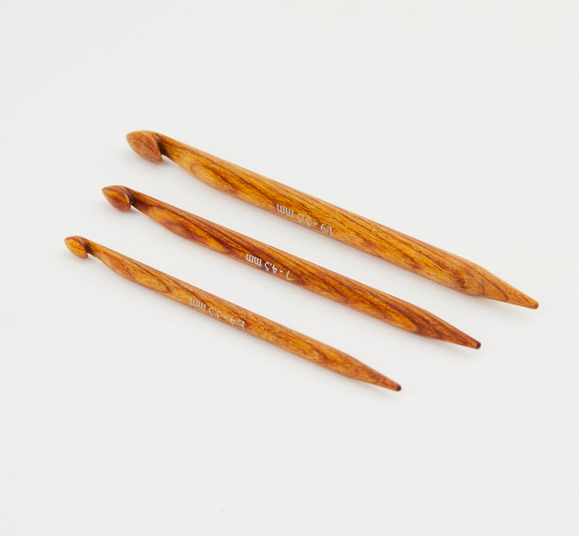 KnitPro wooden repair hooks (set of 3)