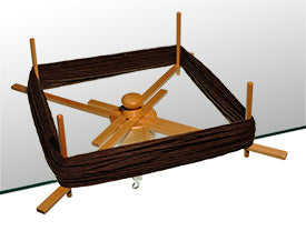 Lacis wooden table top yarn swift