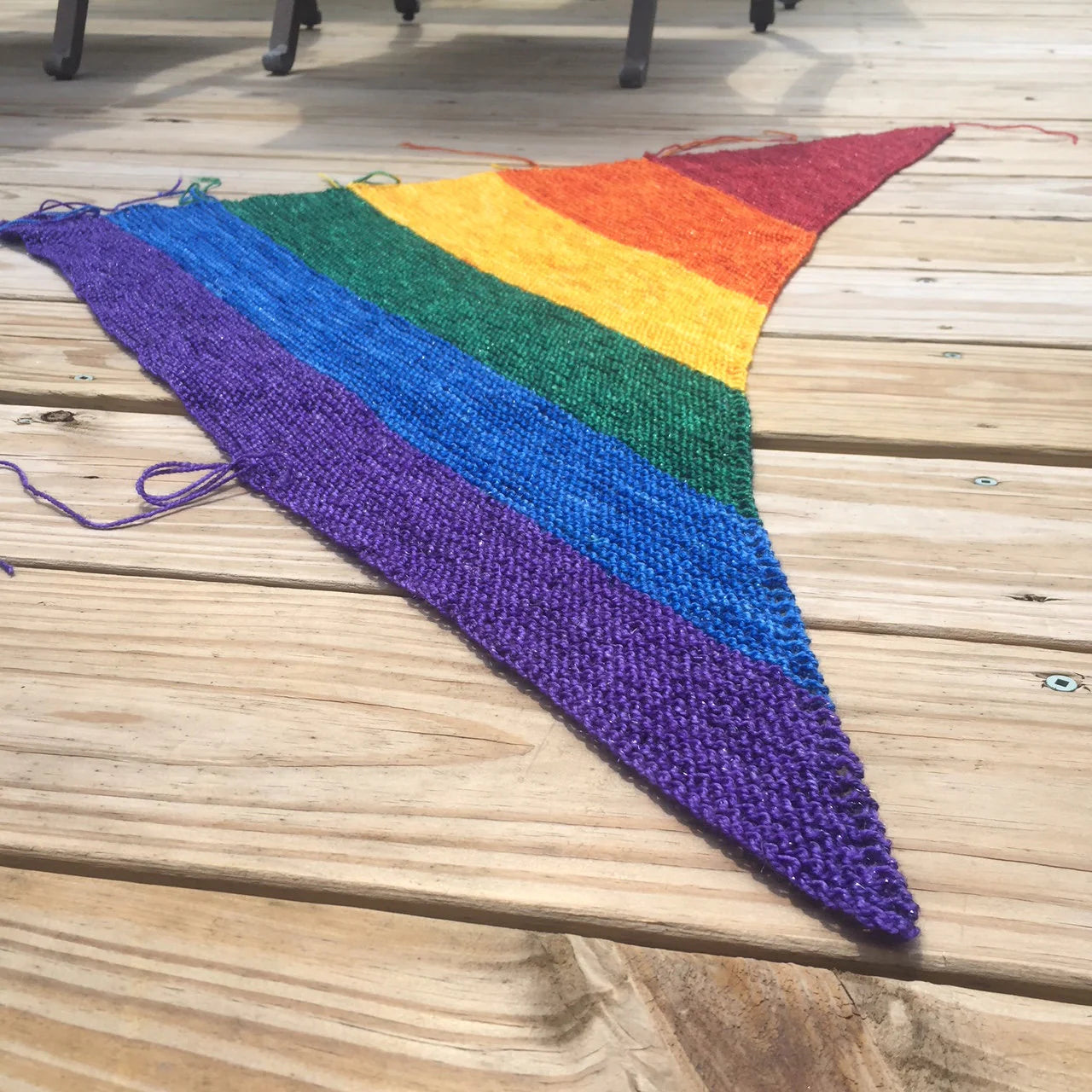 Treasure Goddess Rainbow Shawl Sparkle Yarn Set