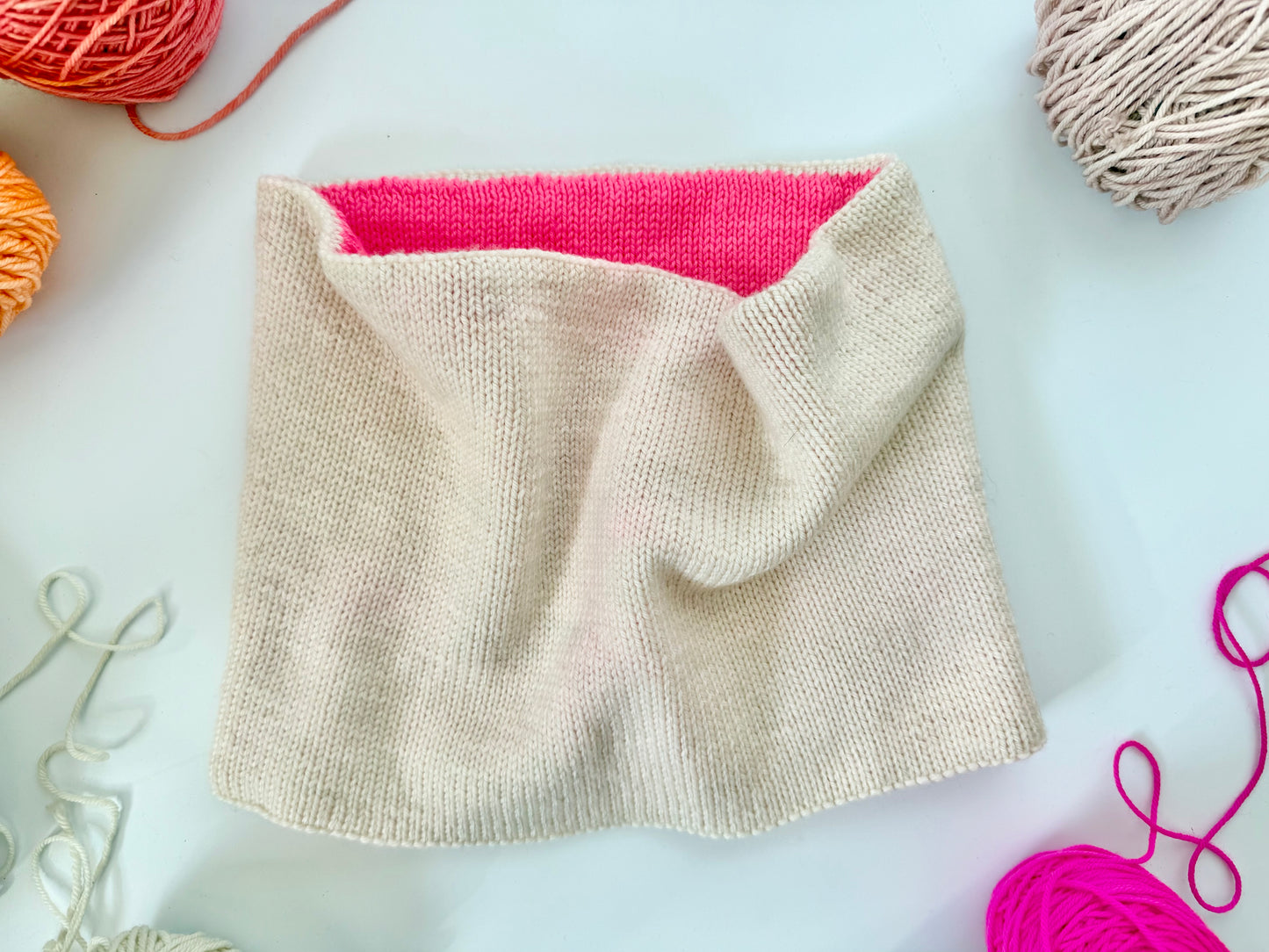 Basic Doodle Reversible Cowl Pattern--DK