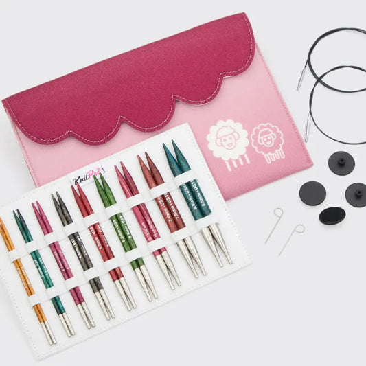 Dreamz laminated birch 5" interchangeable knitting needle sets