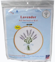 Lavender 6in Embroidery Hoop Kit