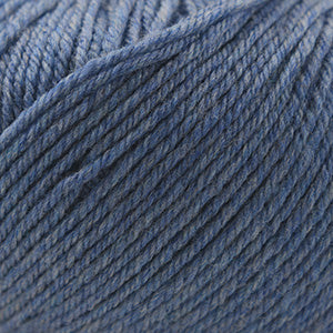 100g skein of worsted weight superwash wool yarn in Westpoint Blue Heather