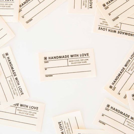 Quilt Info Large Write-In Organic Cotton Sewing Labels (4)