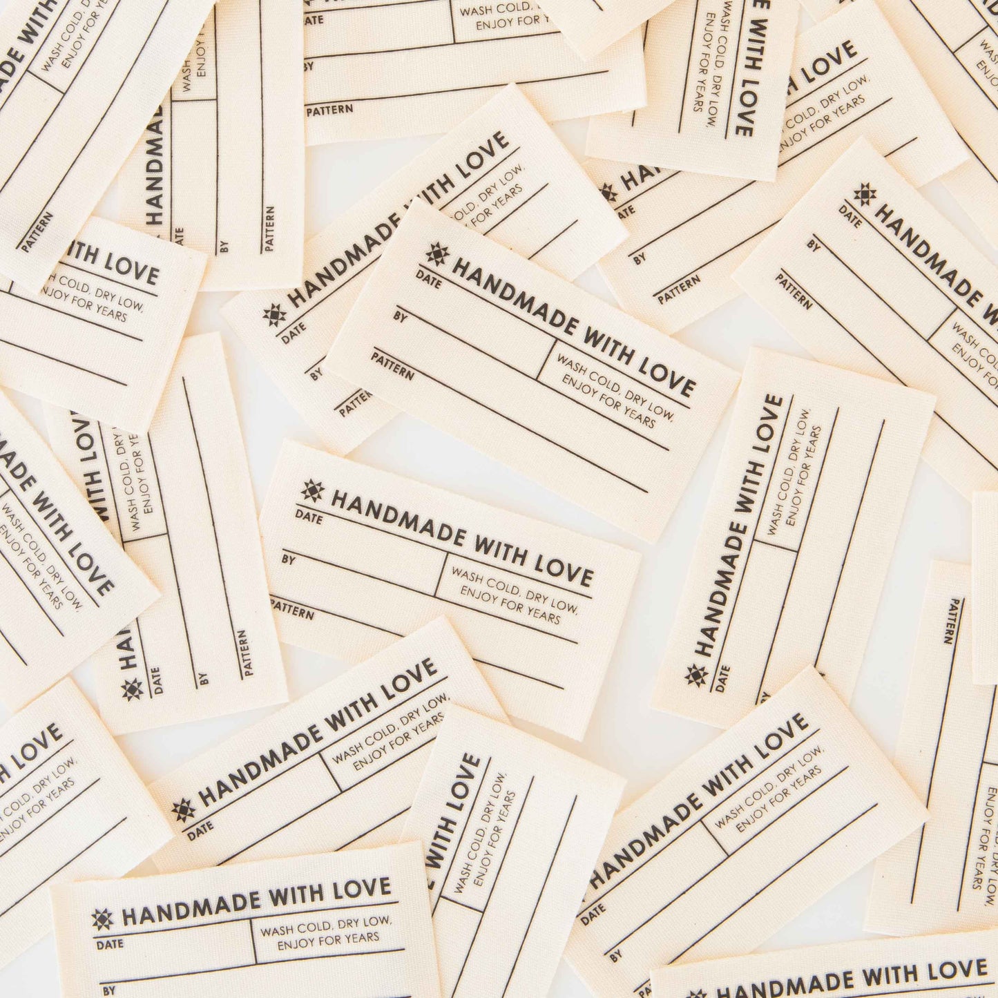 Quilt Info Large Write-In Organic Cotton Sewing Labels (4)