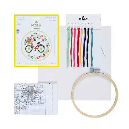 Bicycle DMC cross stitch kit