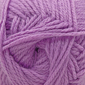 100g skein of aran weight nylon acrylic yarn in Lavender Mist