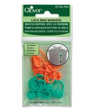 Clover locking stitch markers