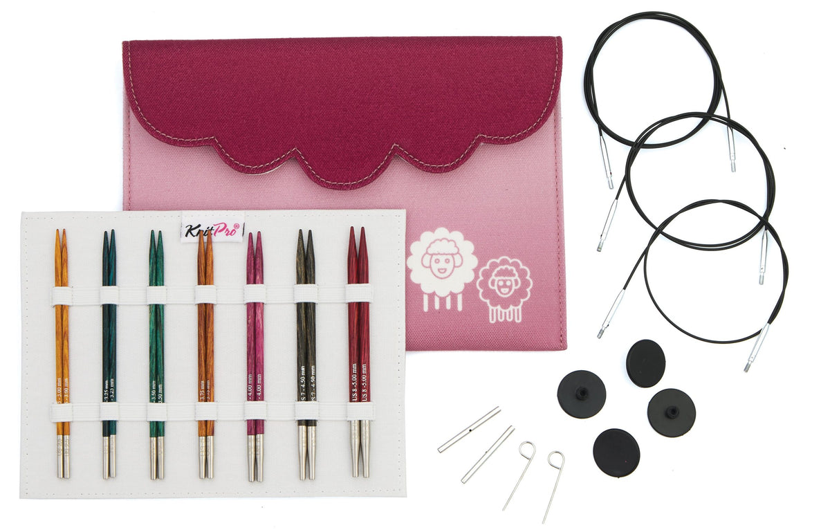 Dreamz laminated birch 5" interchangeable knitting needle sets