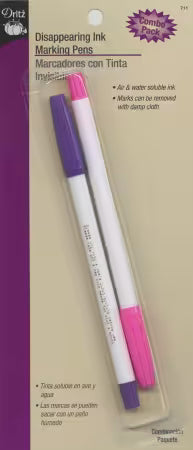 Dritz Disappearing Ink Marking Pen Combo Pack