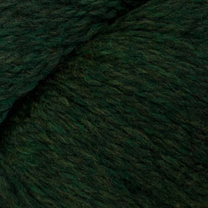 250g skein of aran to chunky weight Peruvian highland wool yarn in Shire dark green