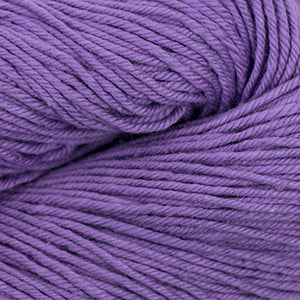 100g skein of worsted weight cotton yarn in Grape purple
