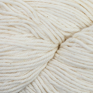 100g skein of worsted weight cotton yarn in Natural white