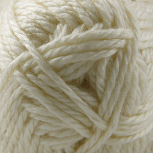 100g skein of chunky weight merino wool and acrylic yarn in Cream