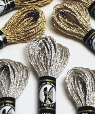 Presencia Finca metallic embroidery floss