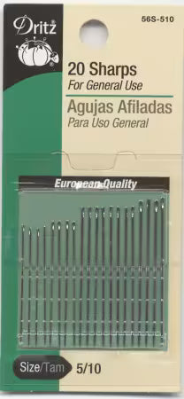 Prym Dritz Sharps Hand Needles size 5/10