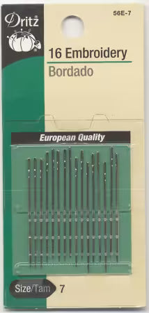Prym Dritz Embroidery and Crewel needles size 7