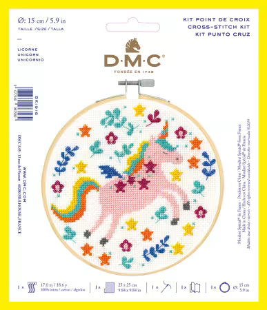 Unicorn DMC cross stitch kit