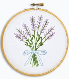 Lavender 6in Embroidery Hoop Kit